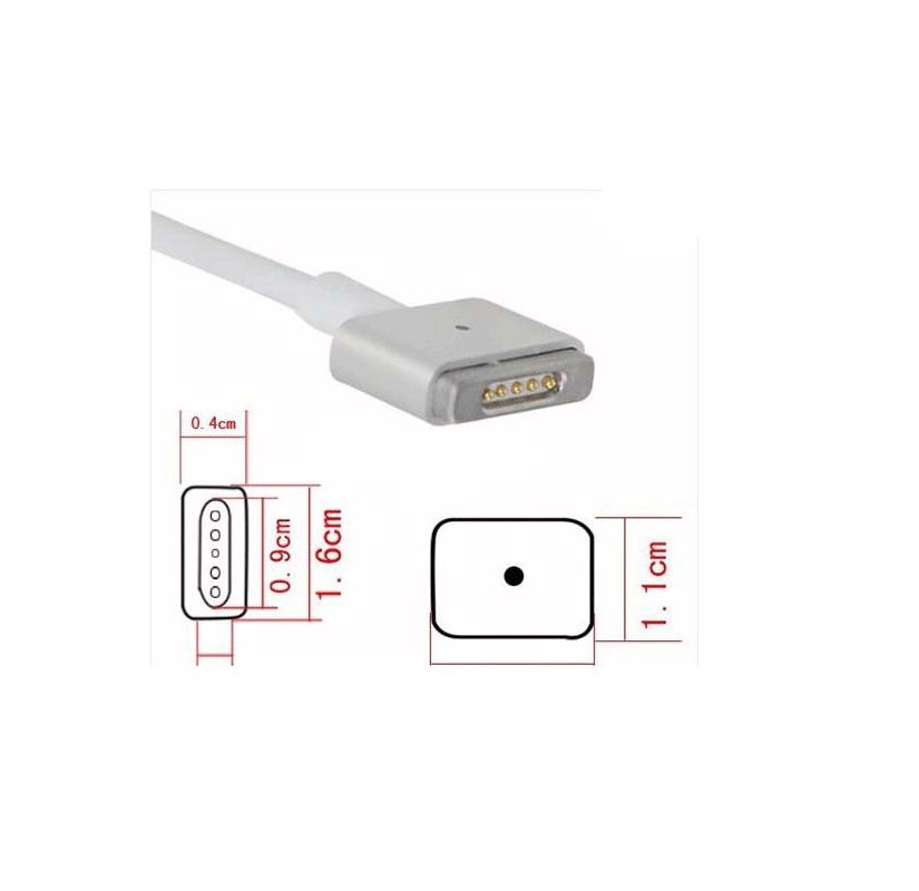 Original adapter for Apple 16.5V 3.65A 60W 5 pin magnet(Magsafe2)