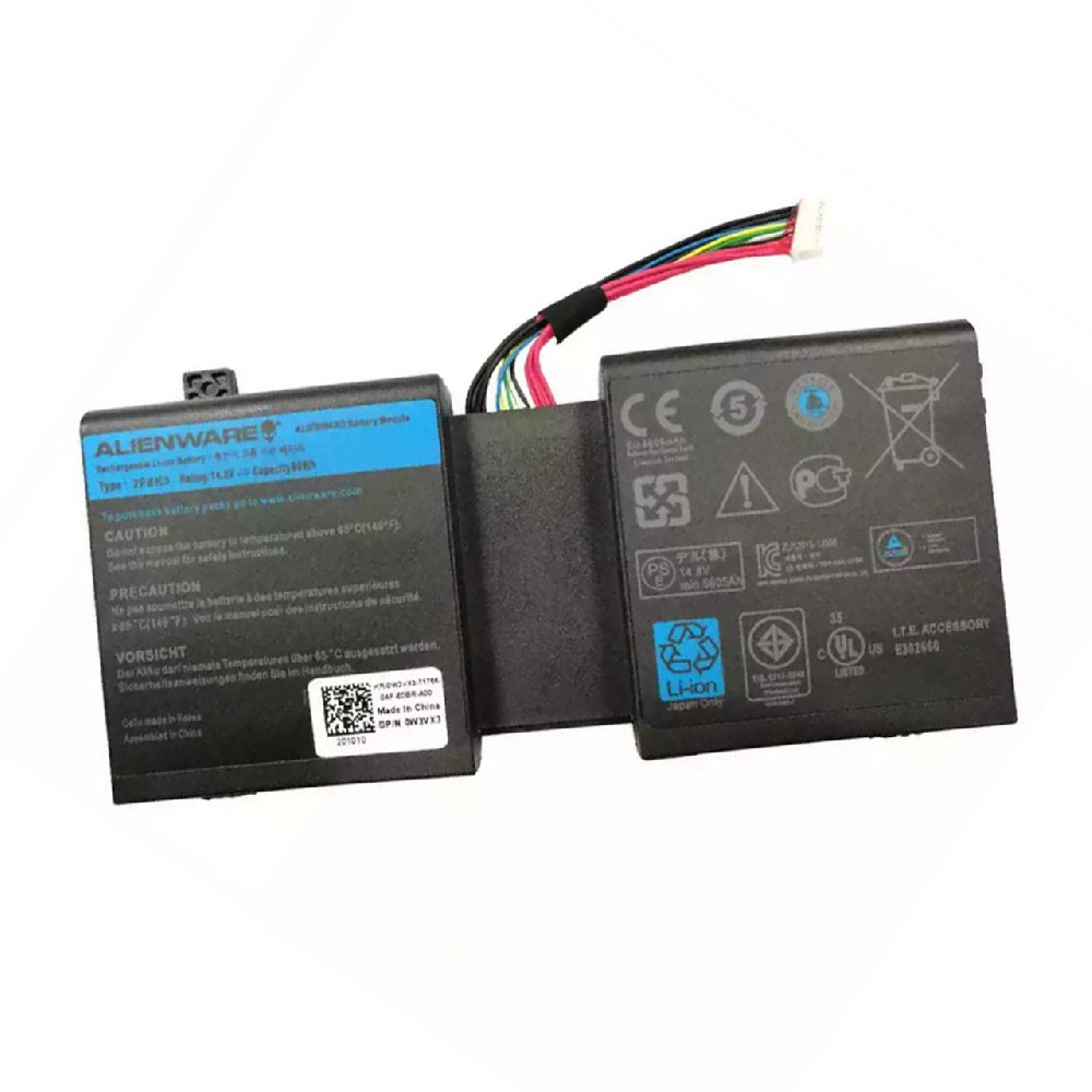 New 86WH Original Genuine Dell 2F8K3 02F8K3 Battery